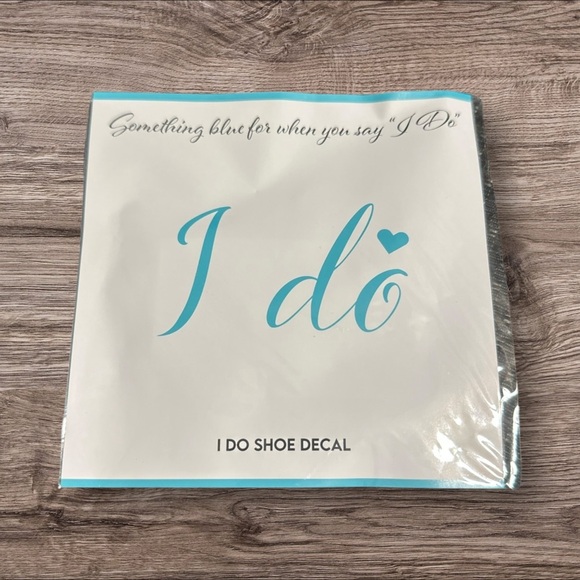 Accessories - Blue 'I Do' Shoe Decal